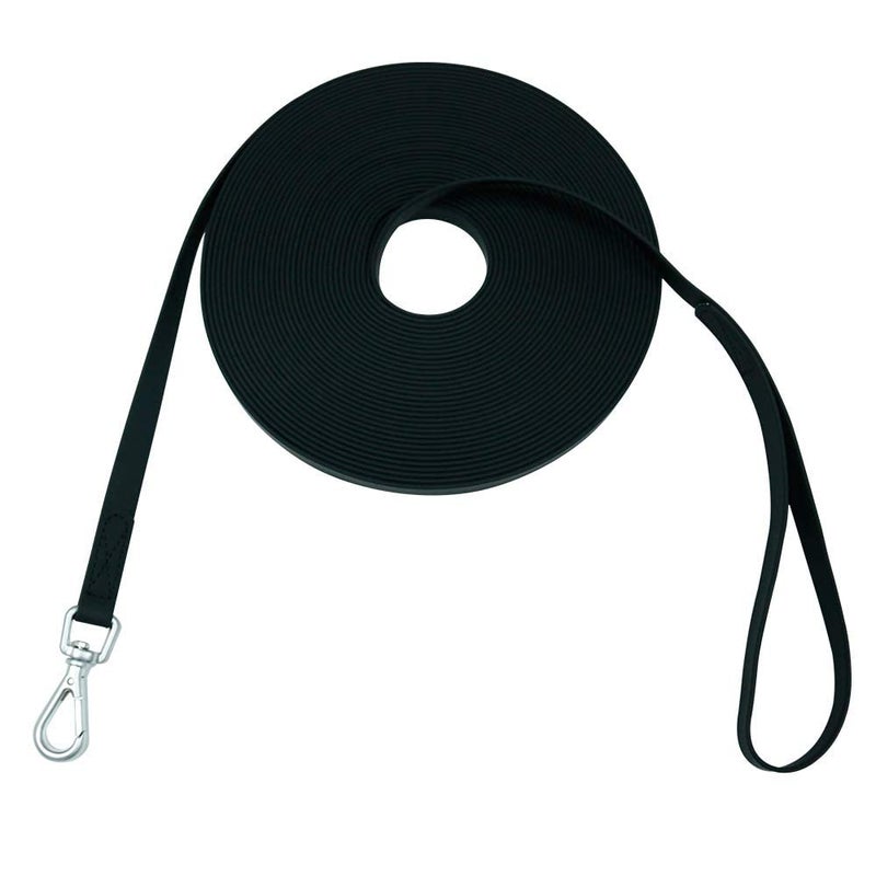 NIMBLE Waterproof Dog Training Leash 50FT 30FT 15FT 10FT 5FT Heavy Duty Recall Long Lead for Large Medium Small Dogs (15FT, Black) - Image 1